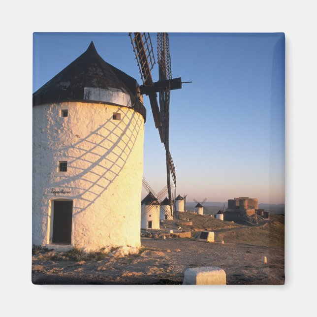 Íman Consuegra, La Mancha, Espanha, moinhos de vento (Frente)