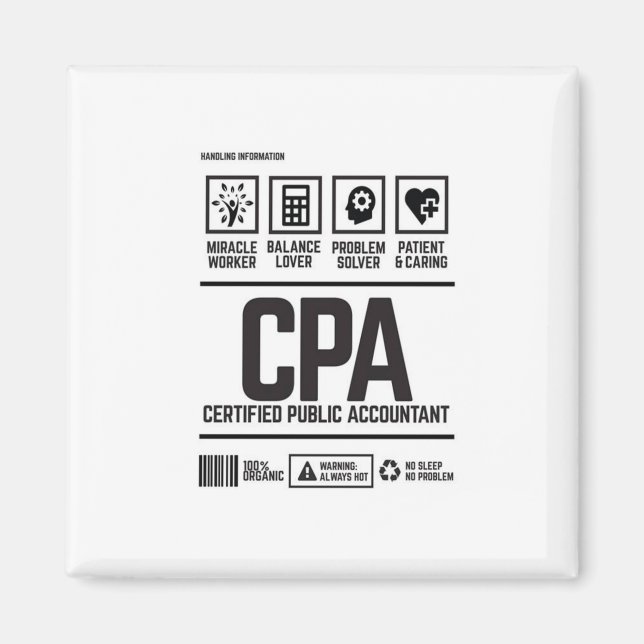 Íman contabilista público certificado-CPA (Frente)