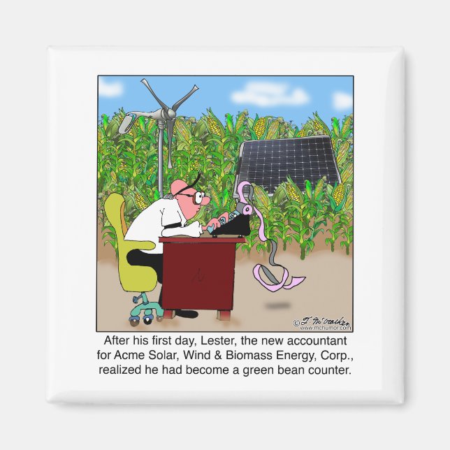 Íman Contador de Bean Verde (Frente)