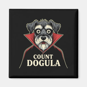 Íman Contagem de homens tema engraçado do cão dogula fe