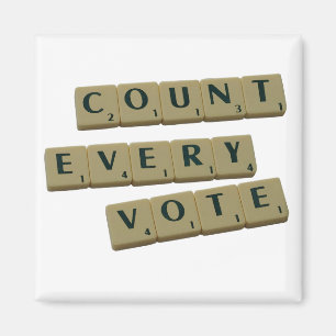 Íman Contar Todos os Azulejos da Letra de Votação