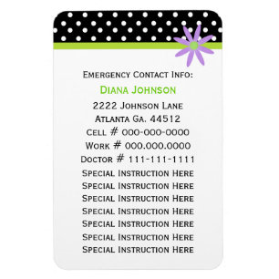 Íman Contato de Emergência: Babysitter Premium Magnet