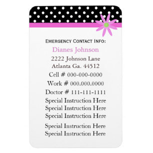 Íman Contato de Emergência: Babysitter Premium Magnet