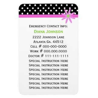 Íman Contato de Emergência: Babysitter Premium Magnet