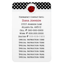 Contato De Emergência: Ladybug E Magnet De Bolinha