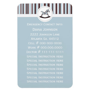 Íman Contato de emergência: Magneta 2 Premium de Cavalo