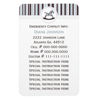 Íman Contato de Emergência: Magneta Premium de Cavalo F