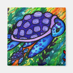 Íman "Continue!" Tartaruga-do-mar e Magneta-bebê