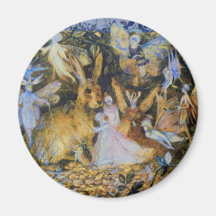 Íman Conto de fadas art. do vintage do coelho e das