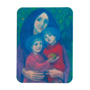 Íman conto de fadas da cama, dia de as mães de arte pa