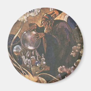 Íman Conto de Fadas Vintage, Aladim e a Lâmpada Mágica