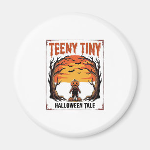 Íman Conto de Halloween Teeny Tiny Assustador Cena Vint