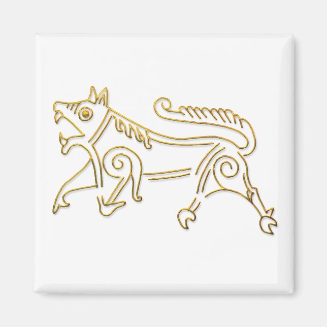 Íman contorno Vang Runestone-gold (Frente)