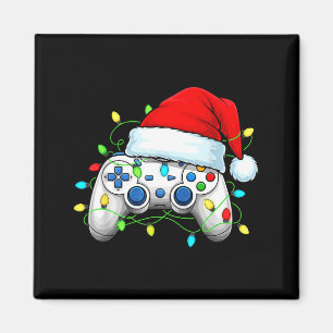 Íman Controlador de Video Game Chapéu de Natal do Papai