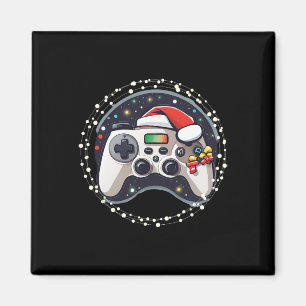 Íman Controlador de Video Game Chapéu de Papai Noel Nat