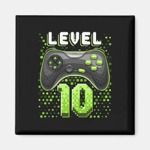 Íman Controladora de jogos de vídeo nível 10 10º jogado