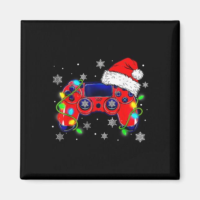 Íman Controladora de videogame Santa Hat Gamer Bo (Frente)