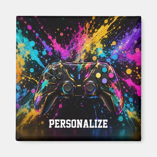Íman Controle de Jogo Personalizado  (Frente)