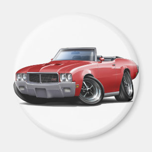Íman Convertible 1970-72 vermelho de Buick GS
