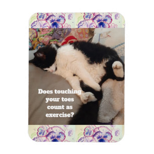 Íman Convite de Aniversário Infantil de Gato de Tuxedo 