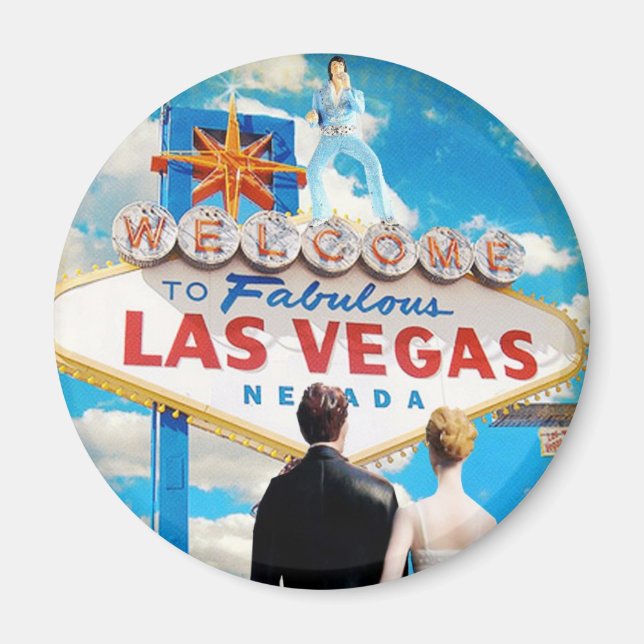 Íman Convite de Casamento de Las Vegas (Frente)