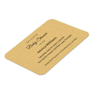 Íman Convite de Chá de Bebê Boho Chic Convite Personali