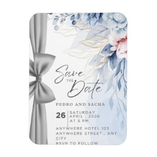 Íman Convite de Painel de Layout Visual de Casamento Mo