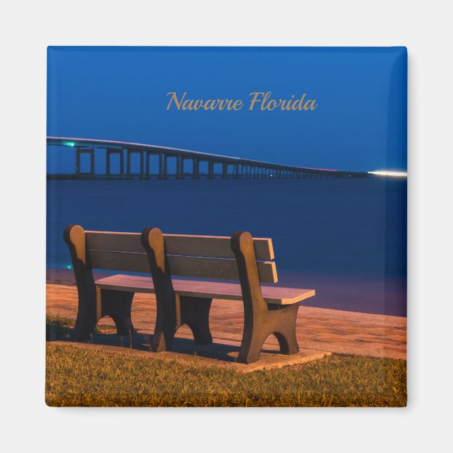 Íman Convite Noturno Bench Para Sentar Magneta Quadrada (Frente)