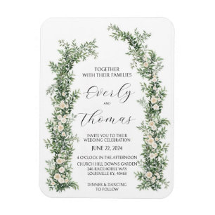 Íman Convites para Casamento de Arco Floral