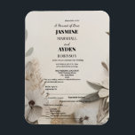 Íman Convites personalizados elegantes<br><div class="desc">Celebre sua história de amor com nossos incríveis convites de aniversário de casamento, perfeito para comemorações de marcos como 25 prata, 50º ouro, ou qualquer ano especial no meio! Nossos designs personalizáveis vão desde elegantes e clássicos até modernos e rústicos, garantindo uma perfeita correspondência para seu estilo exclusivo. Impresso no...</div>