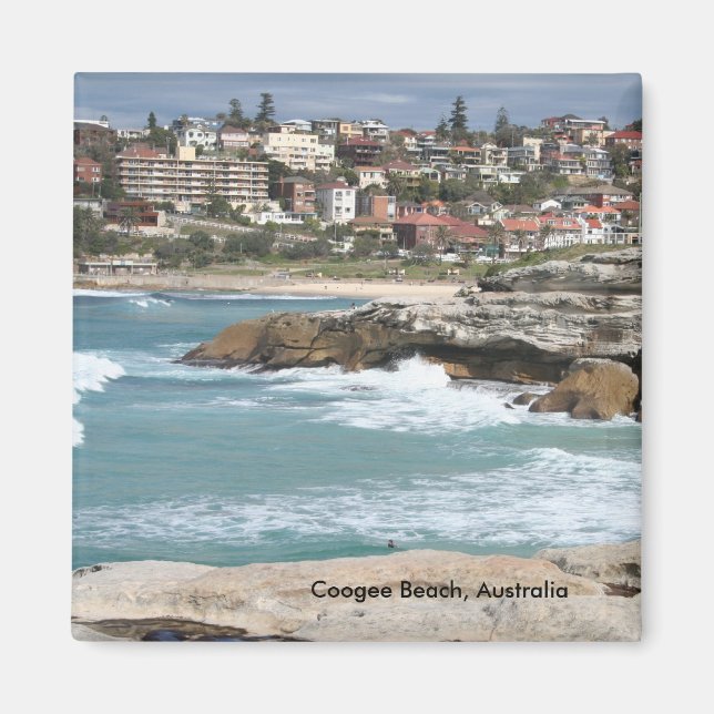 Íman Coogee Beach, Sydney, Austrália Magnet (Frente)
