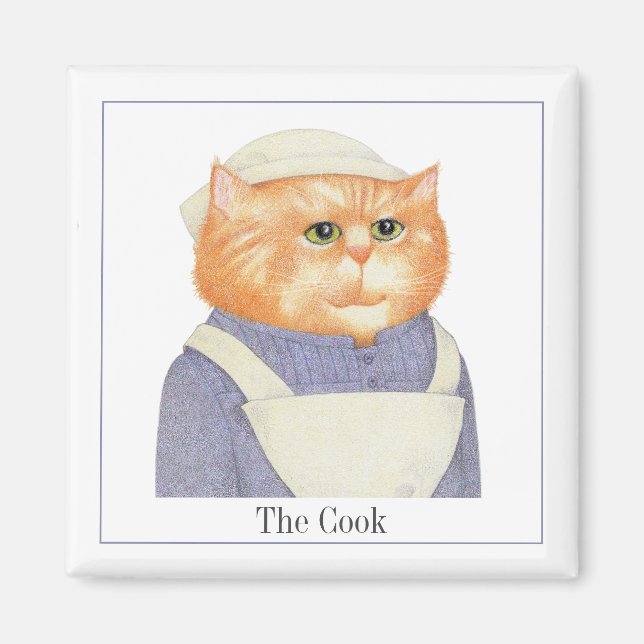 Íman COOK CAT Magnet + Texto II (Frente)