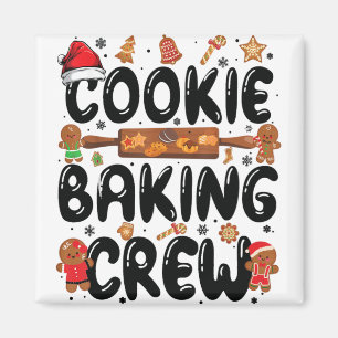 Íman Cookie Baking Crew Family Christmas Gingerbread Te