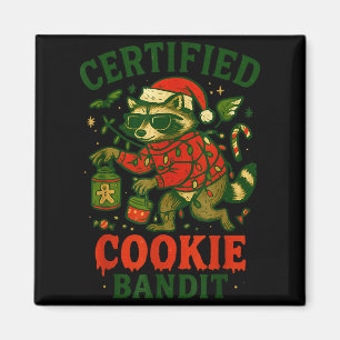 Íman Cookie Bandit Certificado, Luzes de Natal Engraçad