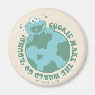 Íman Cookie Monster Cookies Fazem o Mundo Girar