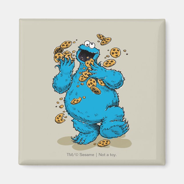 Íman Cookie Monster Crazy Cookies (Frente)