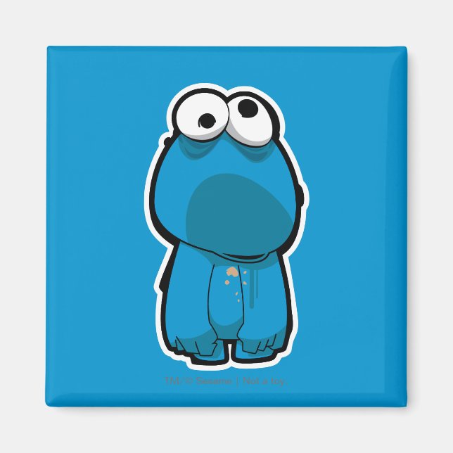 Íman Cookie Monster Zombie (Frente)