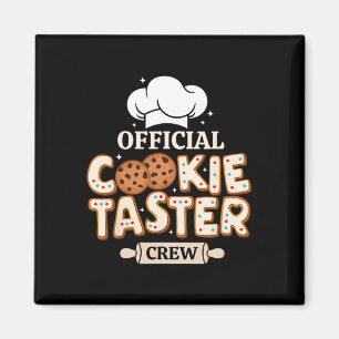 Íman Cookie Oficial Taster Crew Funny Baking Team Fami