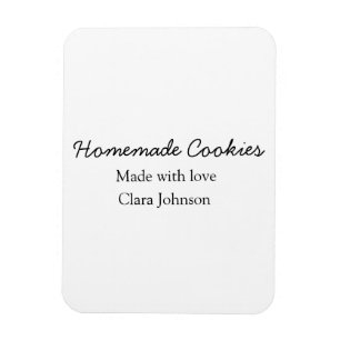 Íman Cookiers caseiros adicione seu nome de texto jogan