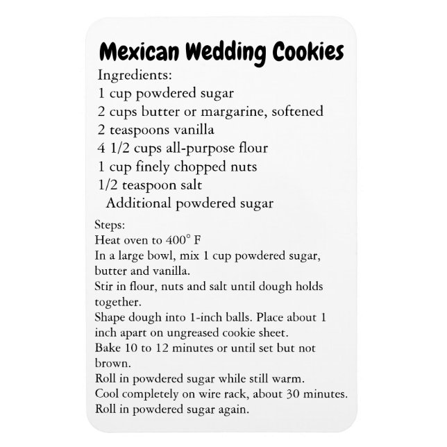 Íman Cookies de Casamento Mexicanos Recebem Obrigado Pr (Vertical)