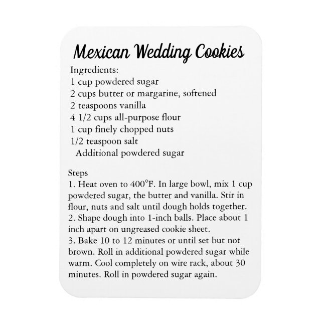 Íman Cookies de Casamento Mexicanos Recebem Obrigado Pr (Vertical)