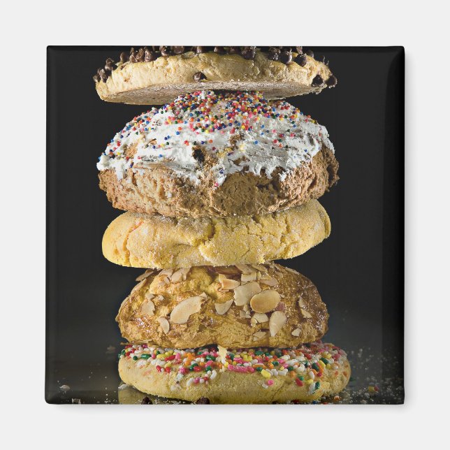 Íman Cookies em uma pilha (Frente)