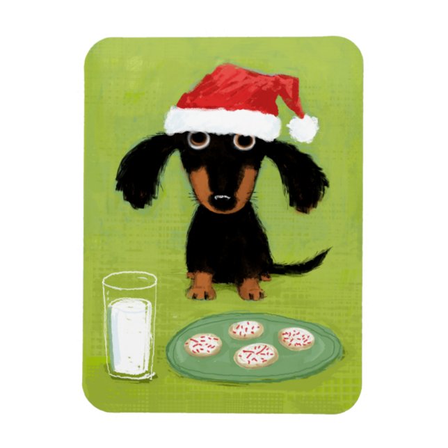 Íman Cookies para Papais noeis Dachshund (Vertical)