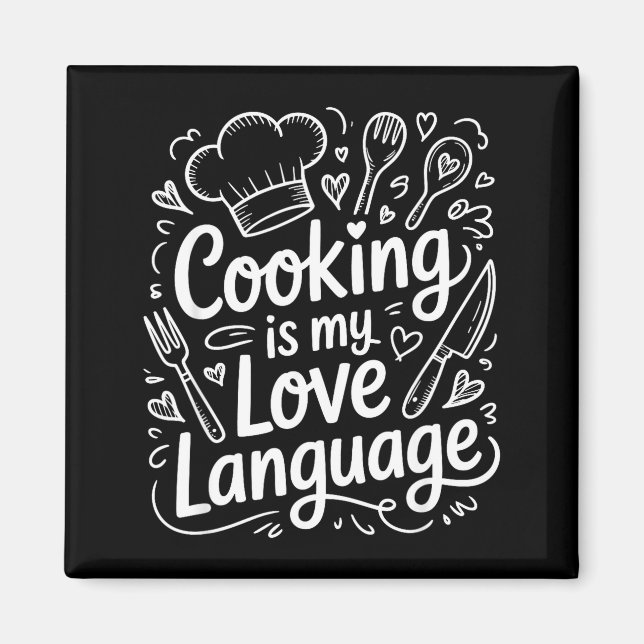 Íman Cooking Is My Love Language, Culinary Chef And Kit (Frente)