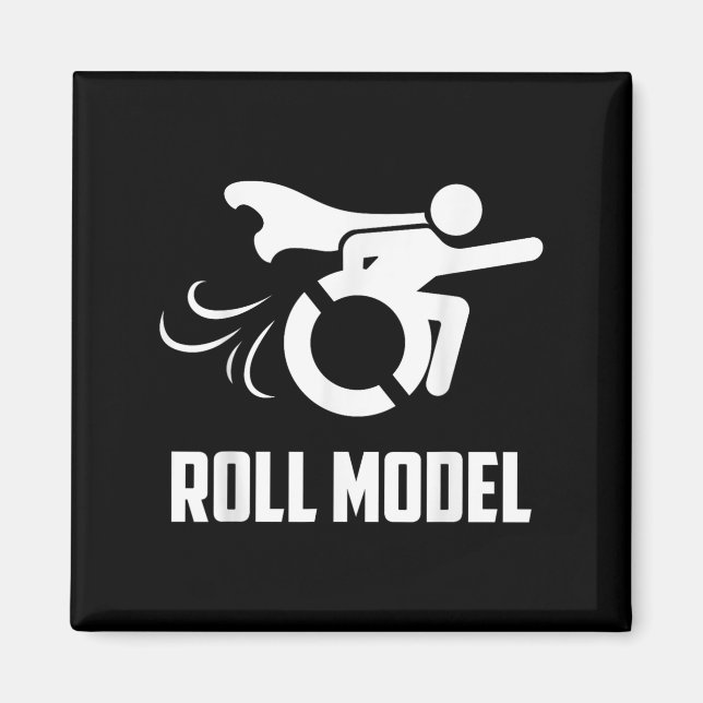 Íman Cool Roll Model _ Funny Handicapped Person Wheelch (Frente)