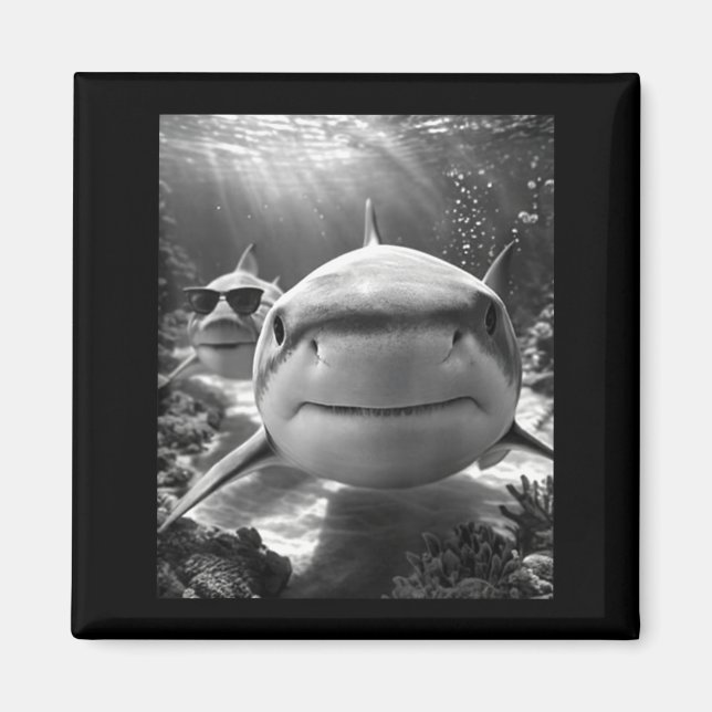 Íman Cool Shark Animal Selfie  (Frente)