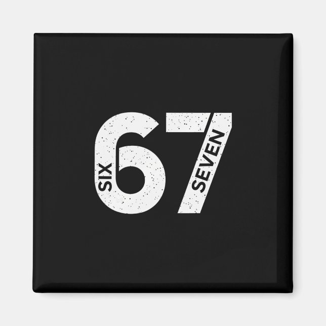 Íman Cool Six Seven Número Geração Alpha Gíria 6 7 Tend (Frente)