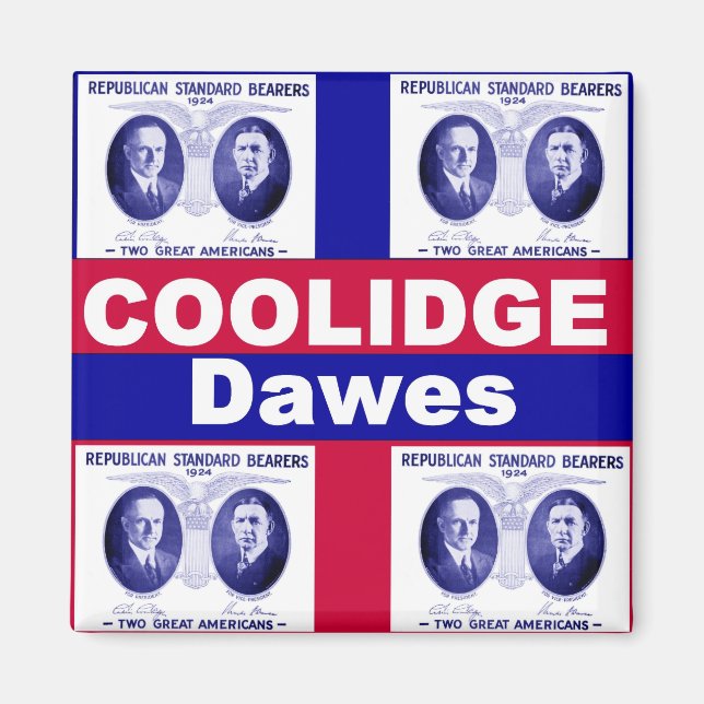 Íman Coolidge-Dawes 1924 Magnet (Frente)