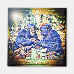 Íman Cooperação Chimp & Gorilla 01