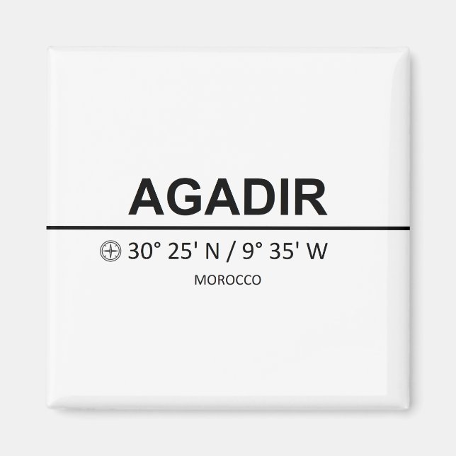 Íman Coordenadas de Agadir (Frente)
